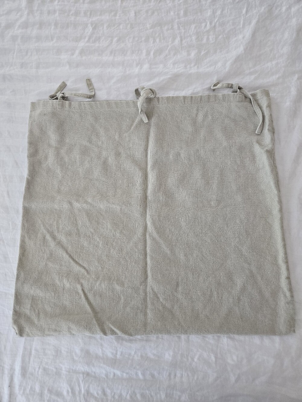 IKEA URSULA Natural Ramie Euro Sham in Light Natural